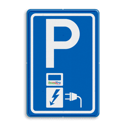 Parkeerbord RVV E08o - oplaadpunt - ontwerp Greenflux