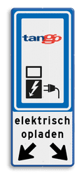 Verkeersbord RVV BW101_SP19+tekst+logo