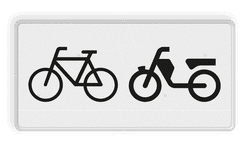 Verkeersbord RVV OB04 - Onderbord - Geldt alleen voor (brom)fietsers