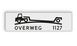 Verkeersbord RVV OB618 - Onderbord - Verhoogde overweg