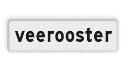 Verkeersbord RVV OBD17 - Onderbord - Veerooster