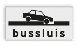 Verkeersbord RVV OB617 - Onderbord - Bussluis