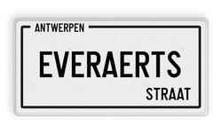 Straatnaambord België 400x200