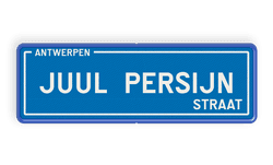 Straatnaambord België 600x200
