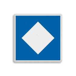 Scheepvaartbord BPR E.5.12 - Ligplaatsen voor niet-kegelschepen