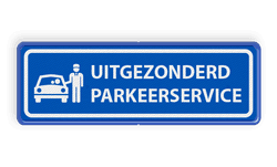 informatiebord 3:1  UMC - Uitgezonderd parkeerserice