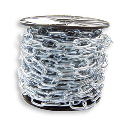 Chaîne en acier 4x32x8 (4mm) en rouleau de 25 mètres