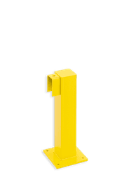 Poteau de d&eacute;but et de fin 500 mm pour barri&egrave;re industrielle - Black Bull