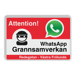 WhatsApp - Sweden  - Attention! Grannsamverkan - L209wa-g