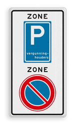 Verkeersbord RVV E01E09zb - ZONE bord begin