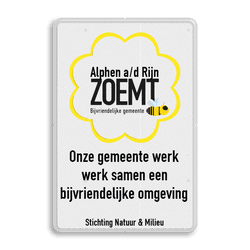 Informatiebord Natuur en Milieu - Bijvriendelijke gemeente