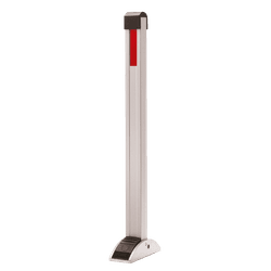 Klappaal aluminium met pedaal en gasveer 70x50x950mm, gelijksluitend met slot/sleutels