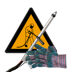 Ondergrond reinigen - Aanstralen