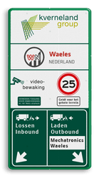 Informatie- routebord - Kverneland Groep - 1000x2000x28mm