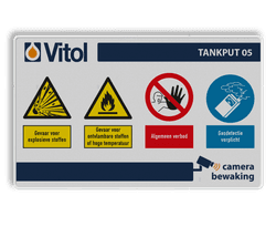 PBM Veiligheidsbord 1000x600mm met diverse veiligheidspictogrammen