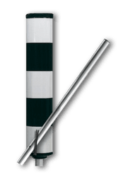 Vluchtheuvelbaken RVV BB21 ALUMINIUM Ø48/48 (t.b.v. buispaal)
