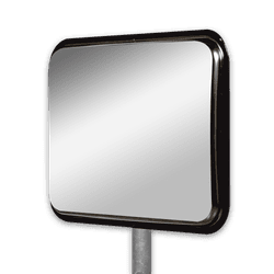 Miroir industriel en acier inoxydable 600x450mm sans cadre