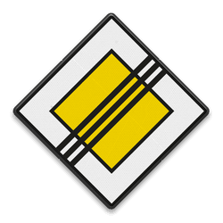 Verkeersbord RVV B02 - Einde voorrangsweg