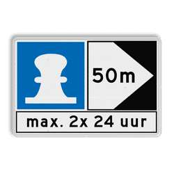 Scheepvaartbord BPR E. 7 + F.2a + F.3