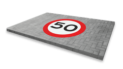 Wegmarkering - Verkeers symbool rond