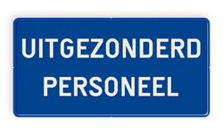 Informatiebord 2:1 - met eigen tekst