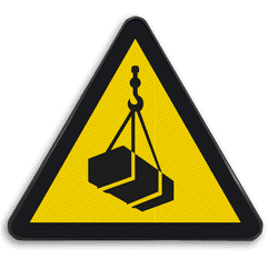 Autocollant ou panneau - W015 - Charges suspendues