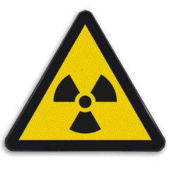 Autocollant ou panneau - W003 - Matières radioactives ou radiations ionisantes