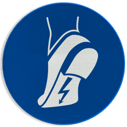 Autocollant ou panneau - M032 - Chaussures antistatiques obligatoires