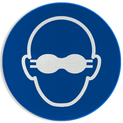 Autocollant ou panneau - M007 - Protection oculaire opaque obligatoire