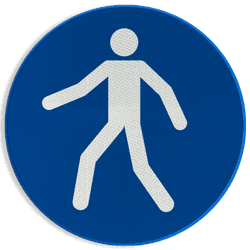 Autocollant ou panneau - M024 - Utiliser le passage