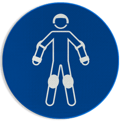Autocollant ou panneau - M049 - Porter un équipement de protection pour sports à roulettes