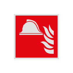 Veiligheidspictogram F004 - Brandbestrijdingsmiddelen - reflecterend