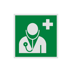 Autocollant ou panneau - E009 - Médecin