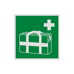 Autocollant ou panneau - E027 - Sac médical d’urgence