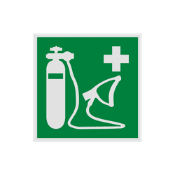 Autocollant ou panneau - E028 - Kit d’oxygène médical