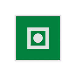 Veiligheidspictogram E031 - Algemeen alarm aan boord - reflecterend