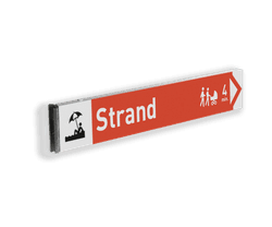 Informatiebord kokerprofiel reflecterend + eigen opdruk