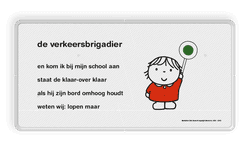 Lesbord Dick Bruna - verkeersbrigadier - LV.LB.B4