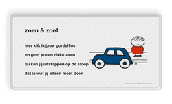 Lesbord Dick Bruna - zoen en zoef - LV.LB.F1
