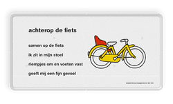 Lesbord Dick Bruna - achterop de fiets - LV.LB.F4