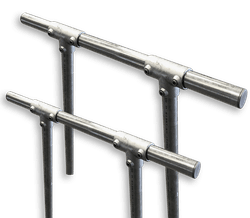 Montageframe lessenaar ST04 - vier metalen staanders - Ø48mm