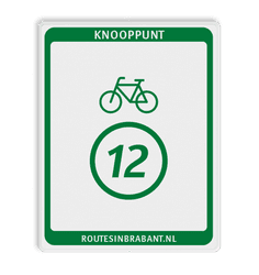 Knooppuntbord Knp Fietsroute DOR 300x380mm