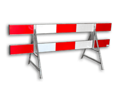 Afzethek aluminium 250cm - gekoppeld - t.b.v. A-standaards