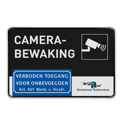 Camerabewaking bord rechthoek 3:2  reflecterend  - SteadyRocks