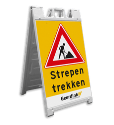 CarrySign TS 635x1140mm - A-bord vol reflecterend voor werk in uitvoering