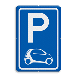 Parkeerbord E08 voor auto merk SMART