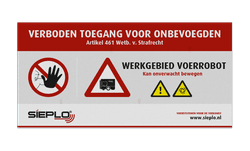 Veiligheidsbord 2:1 - in huisstijl