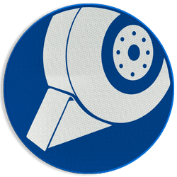 Veiligheidsbord - Wielkeg gebruik verplicht