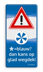 ICE ALERT Informatiebord J37 400x800mm