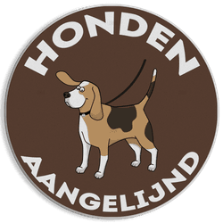 Verkeersbord - Honden aangelijnd